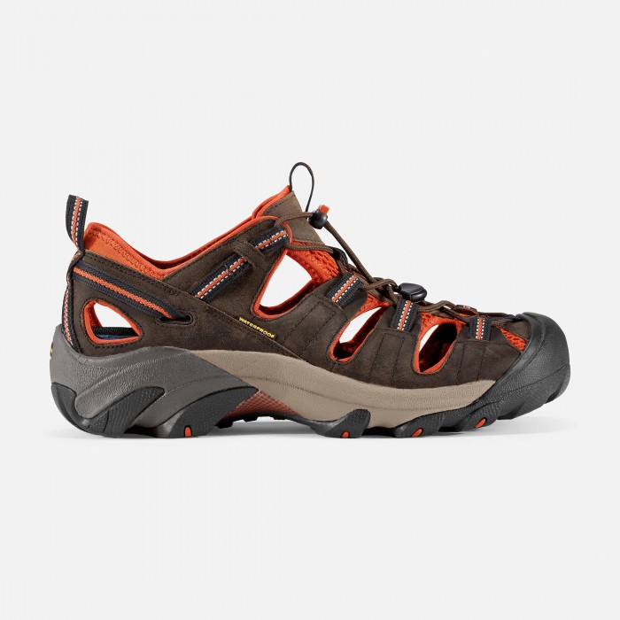 Black Olive/Bombay Brown Keen Arroyo II Men's Hiking Sandals | 49568-NDPJ